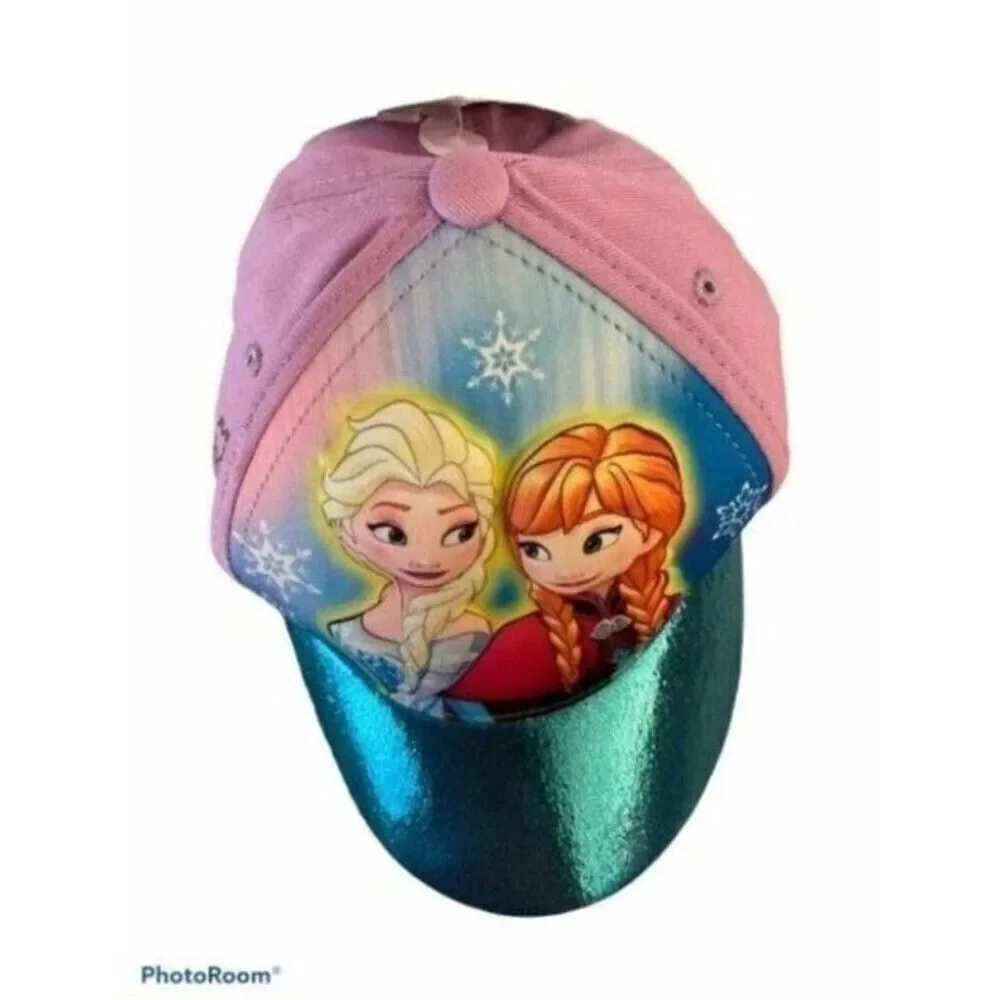 Frozen Elsa & Anna cap hat 3d pop girls kids  adjustable baseball cap New